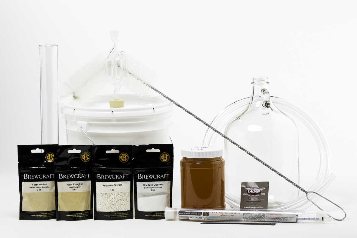 Ultimate Complete Mead Making Kit - Yields Generous 1 Gallon